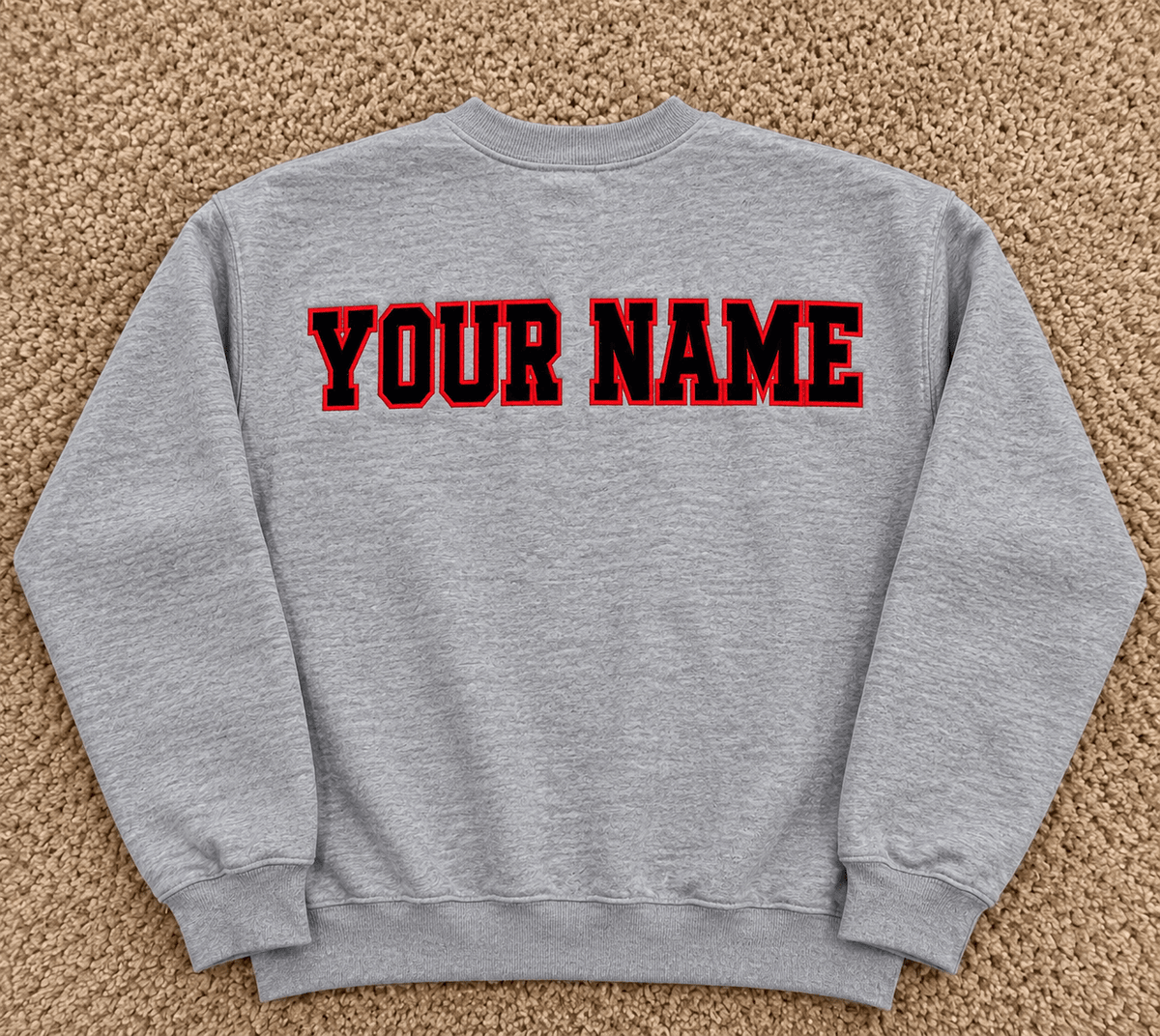 Custom Circle T Glitter Appliqué Crewneck - SC Custom Embroidery LLC