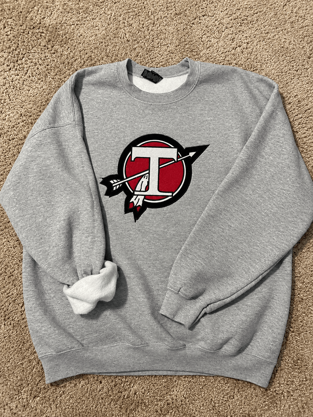 Custom Circle T Glitter Appliqué Crewneck - SC Custom Embroidery LLC